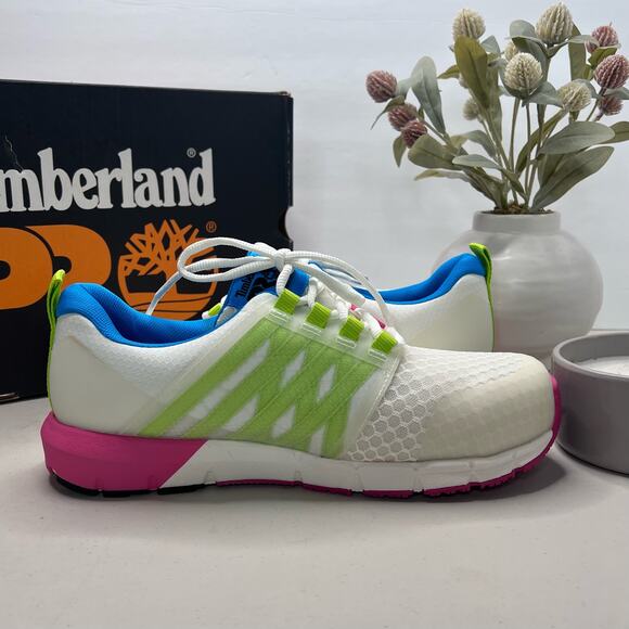 Timberland PRO Radius Composite Toe Industrial Work Shoe White Women 9.5M - Picture 7 of 11